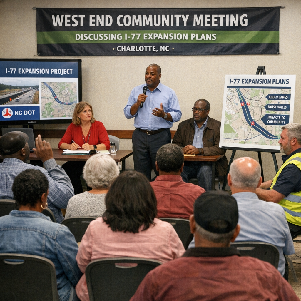 Charlotte’s I-77 Expansion Sparks Community Concerns